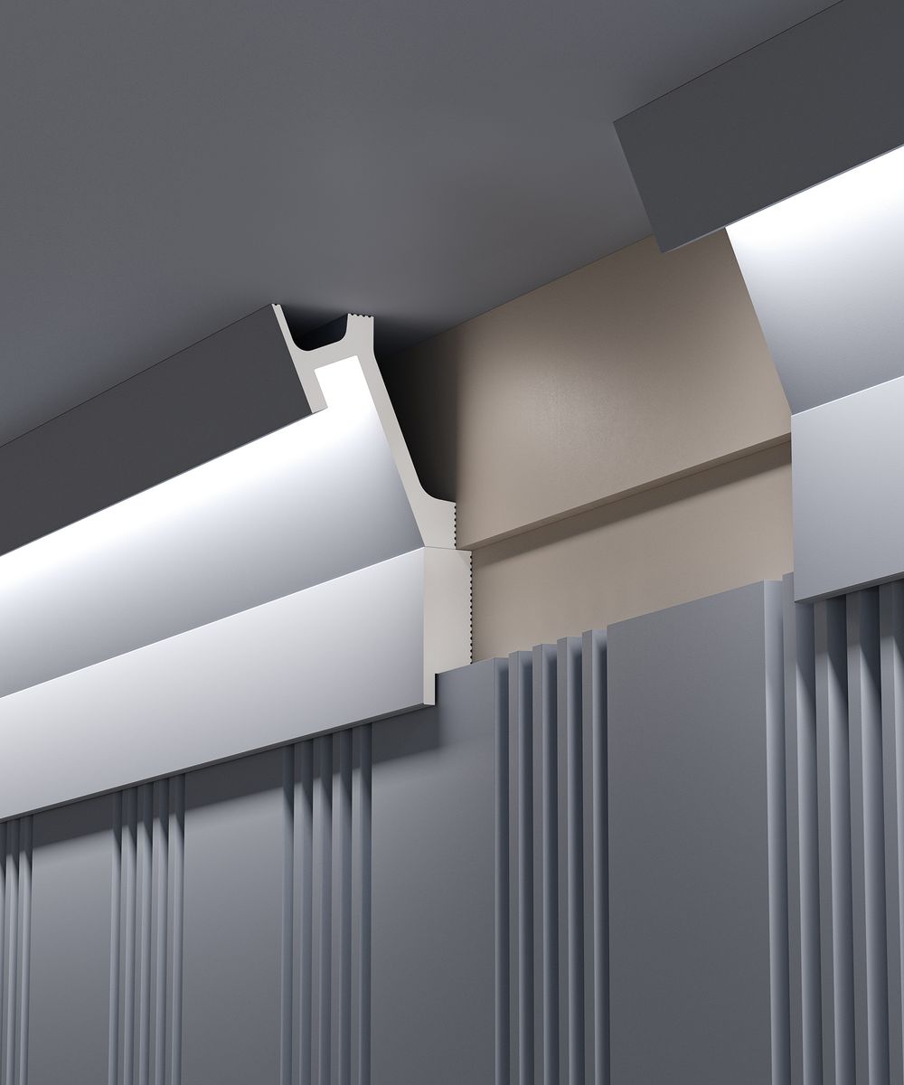 Карниз Ecopolymer, 72x65 мм