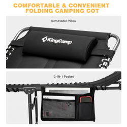 ШЕЗЛОНГ KINGCAMP 2421/2021 BAVARIA COZY COT