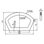 Прокладка д/унитаза пр-во "УграКерам" (п. Воротынск) (и-Вфлпс)