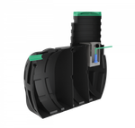 Септик переливной Мультпласт Термит Профи+ 4,0 PR 4000 л. горизонтальный / 1600 л. в сутки / 7-8 чел. / принудительный сброс (2300x1500x2370см;159кг;черный) - арт.555460