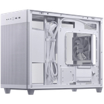 Корпус ASUS Prime AP201 Tempered Glass MicroATX Case White - stylish 33-liter MicroATX case with tool-free side panels, with support for 360 mm coolers, graphics cards up to 338 mm long, and standard ATX PSUs