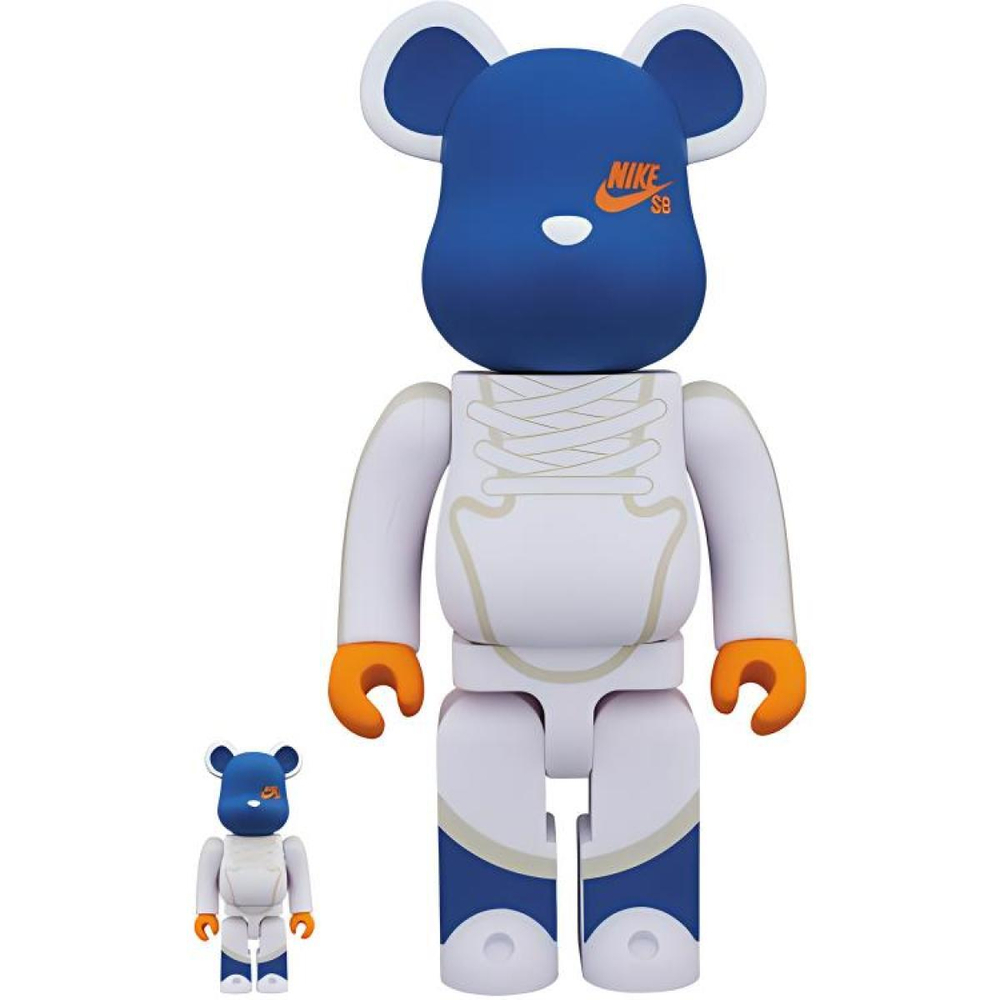 Дизайнерские игрушки BE@RBRICK NIKE SB 100%+400%, NIKE-SB-WHITE