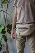 Сумка поясная MONQ Big Buddha Бежевая