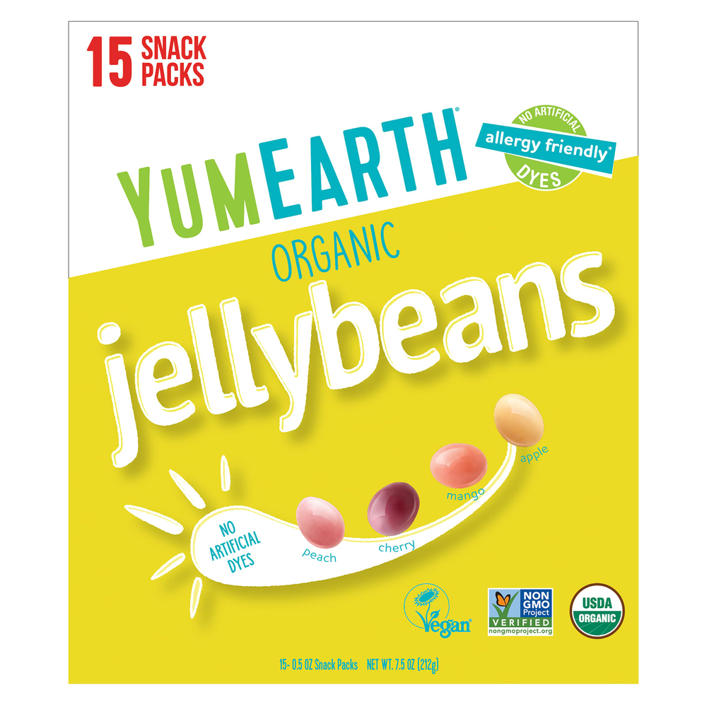 YumEarth, Органические мармеладки, 15 пакетиков с закусками по 14 г (0,5 унции)