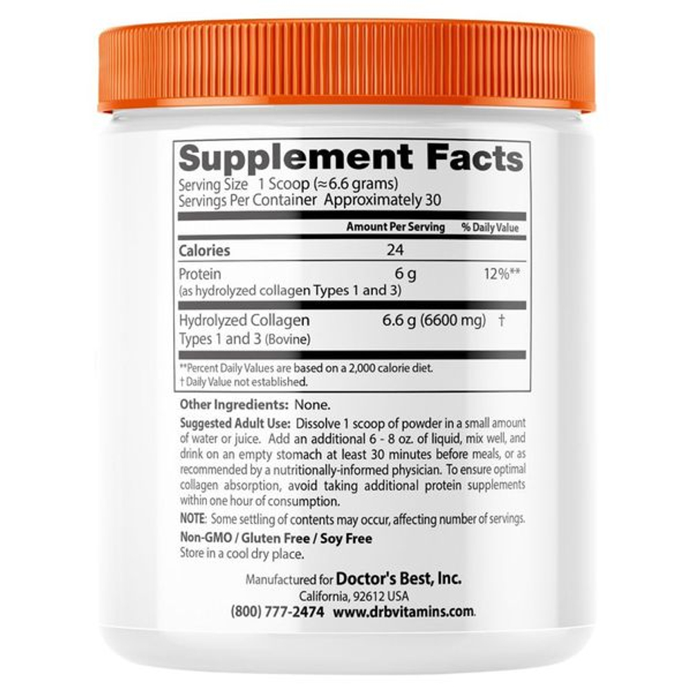 Коллаген 1 и 3 типа Doctor's Best/Доктор Бэст порошок для приг. раствора для приема вн. банка 200г