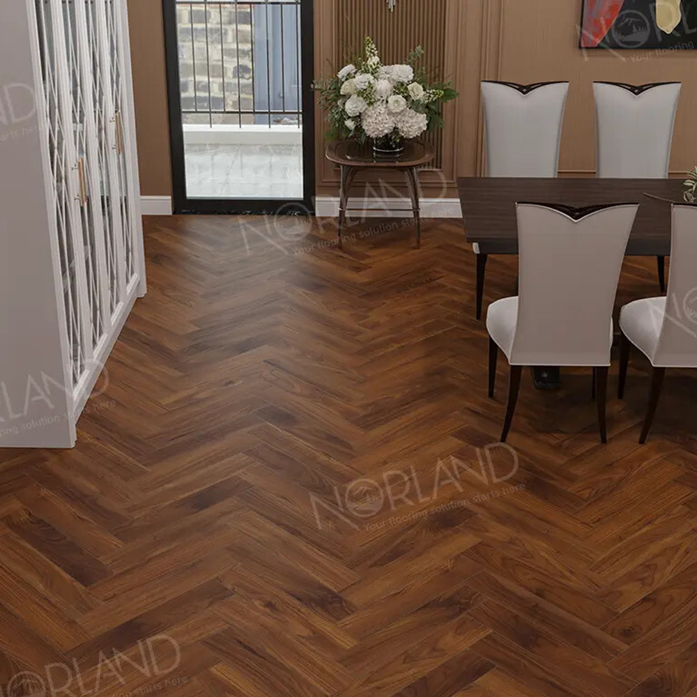 Ламинат Norland Elegant Herringbone Strong LF304-19 Орех Кипр
