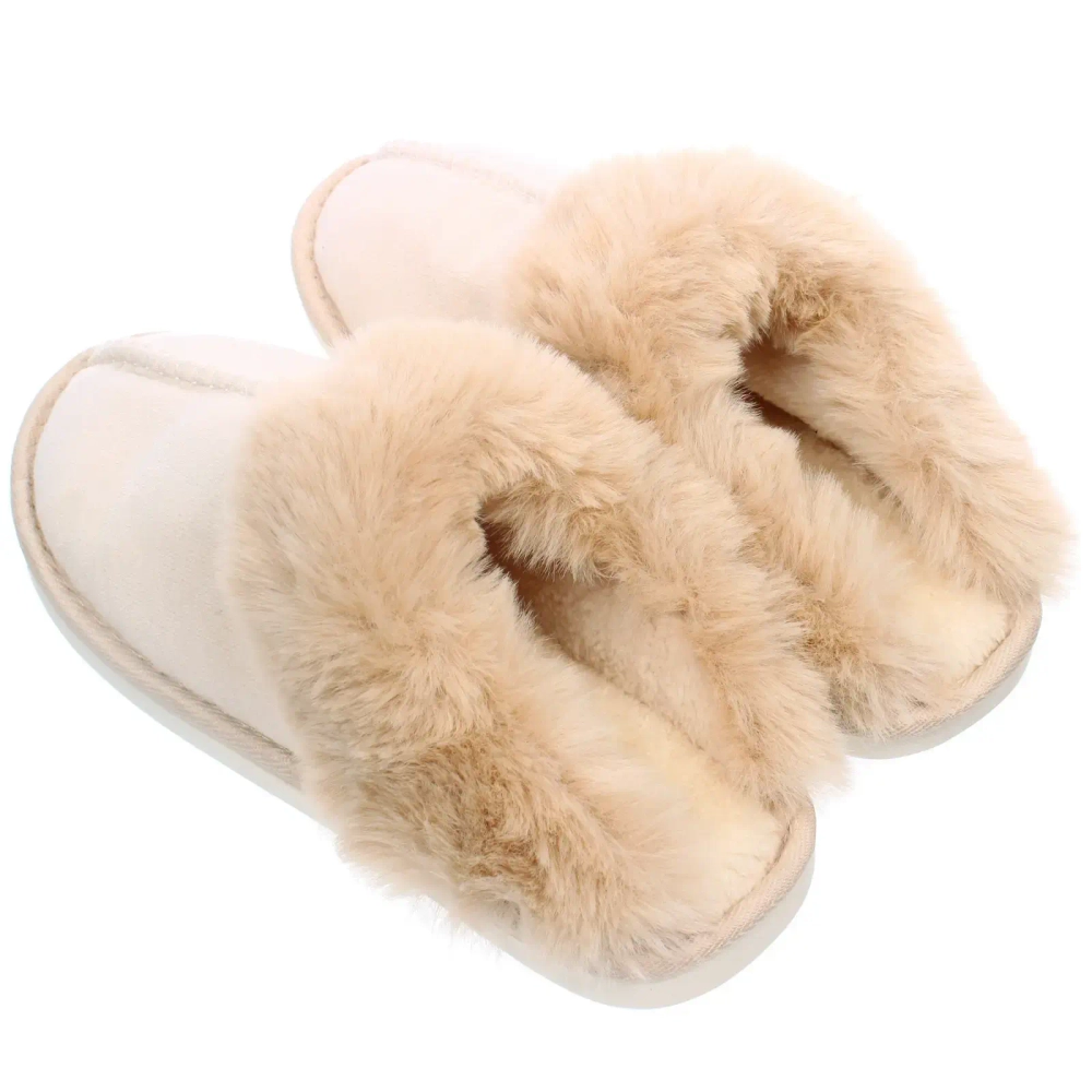 Тапочки женские домашние «IRIS», цвет молочный, р-р 38/39