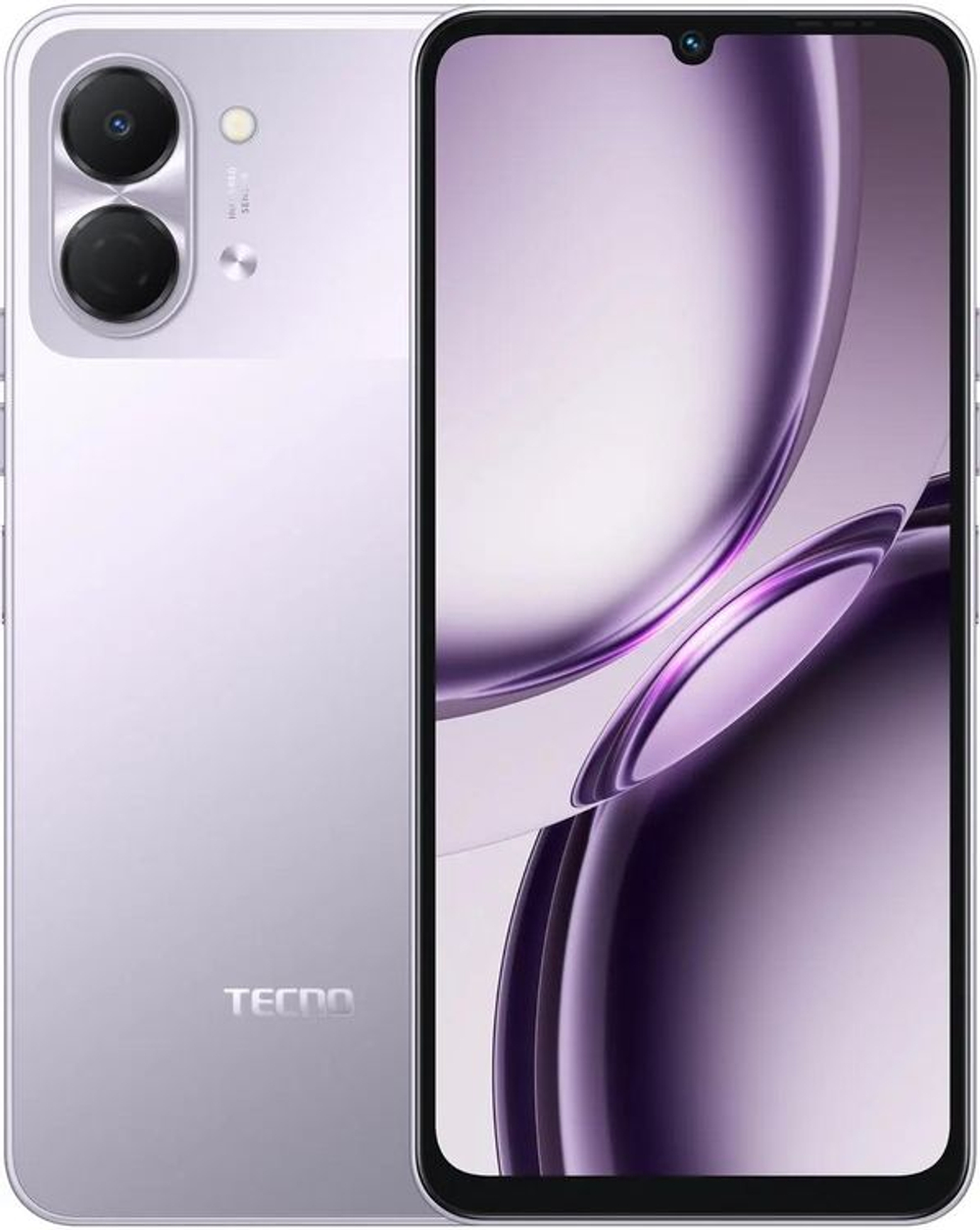 6.75" Смартфон TECNO Spark Go 3 4/128Gb,  IPS,  90Гц,  5000мAч,  фиолетовый