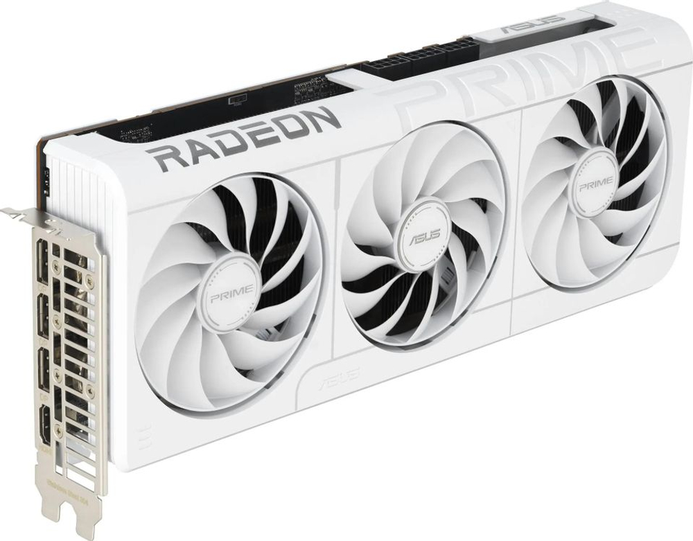 Видеокарта ASUS AMD  Radeon RX 9070XT PRIME-RX9070XT-O16GWHITE 16ГБ PRIME, GDDR6, OC,  Ret
