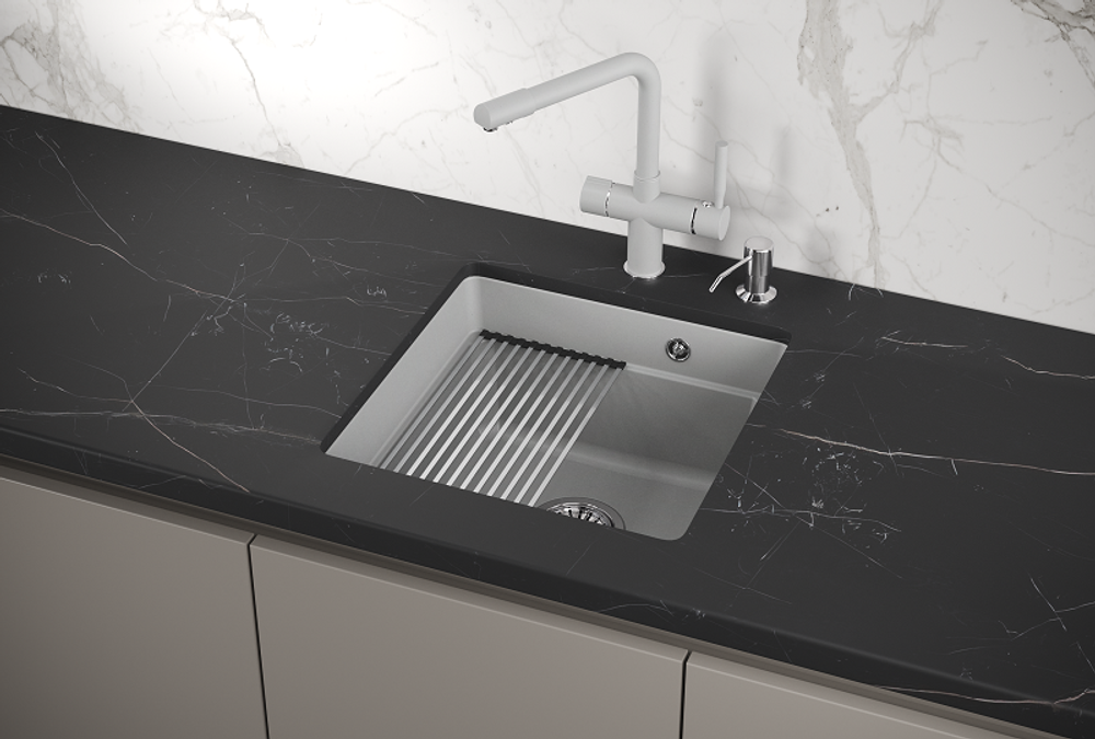 Кухонная мойка GRANULA Kitchen Space (4501U, АРКТИК)