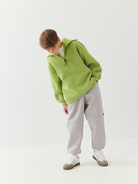 Джоггеры оверсайз "Пепел" с карманами утепленные 7+