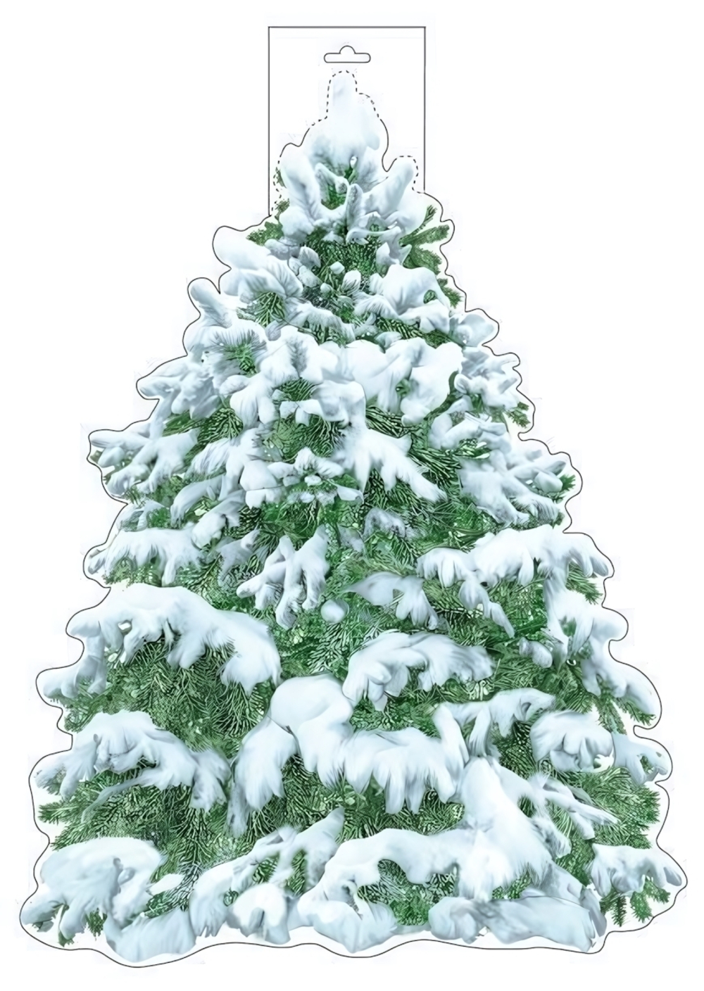 Плакат вырубной А3 двухсторонний "Ель зимняя" (Сфера)