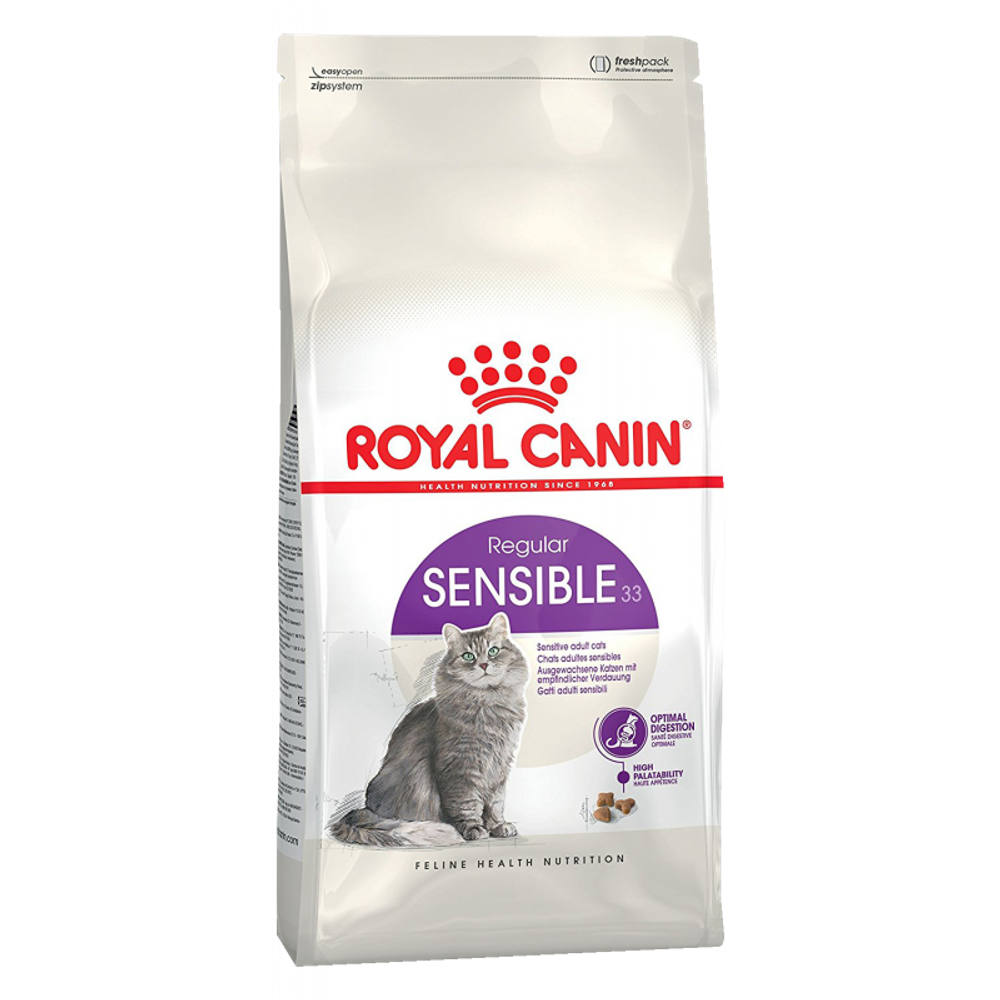 Royal Canin Sensible 33 Корм сухой  для взрослых кошек с чувствительным пищеварением 2 кг