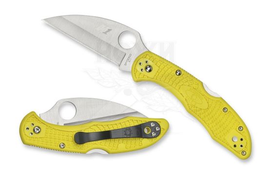 Складной нож Spyderco Spyderco Salt 2 Wharncliffe C88PWCYL2 c клинком из стали H1, рукоять FRN