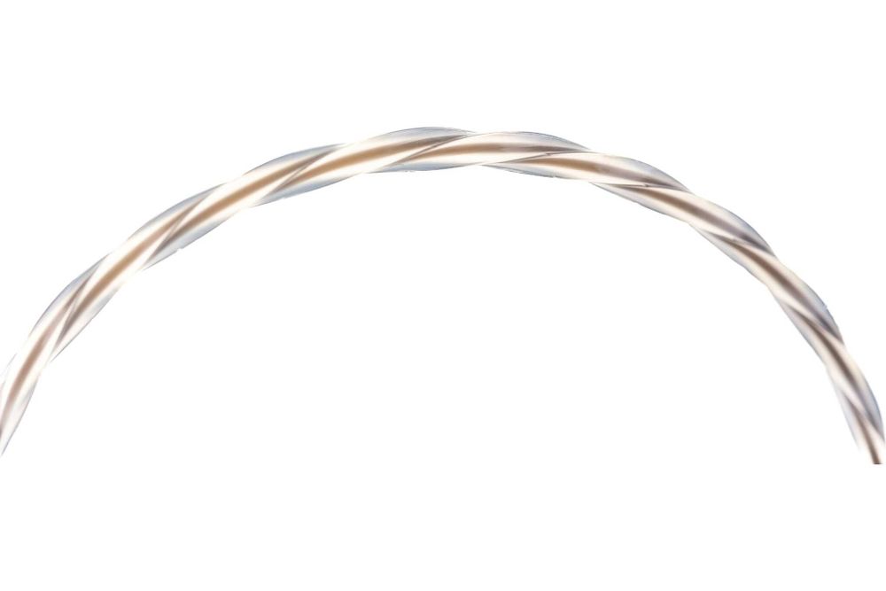 Леска двухкомпонентная для триммера квадратная витая 2,4мм х 15м, EXTRA CORD// Denzel