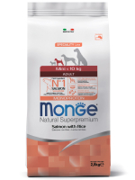 Корм для собак мини пород Monge Dog Speciality Line Monoprotein Extra Small, с лососем и рисом 2,5 кг