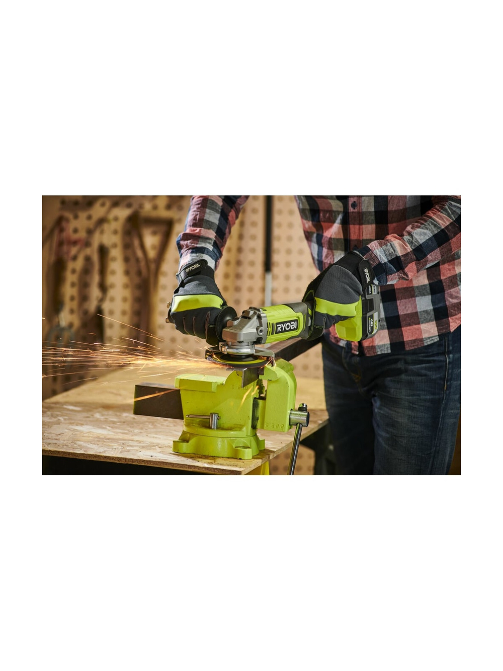 Углошлифмашина Ryobi ONE+ RAG18125-0 5133005403