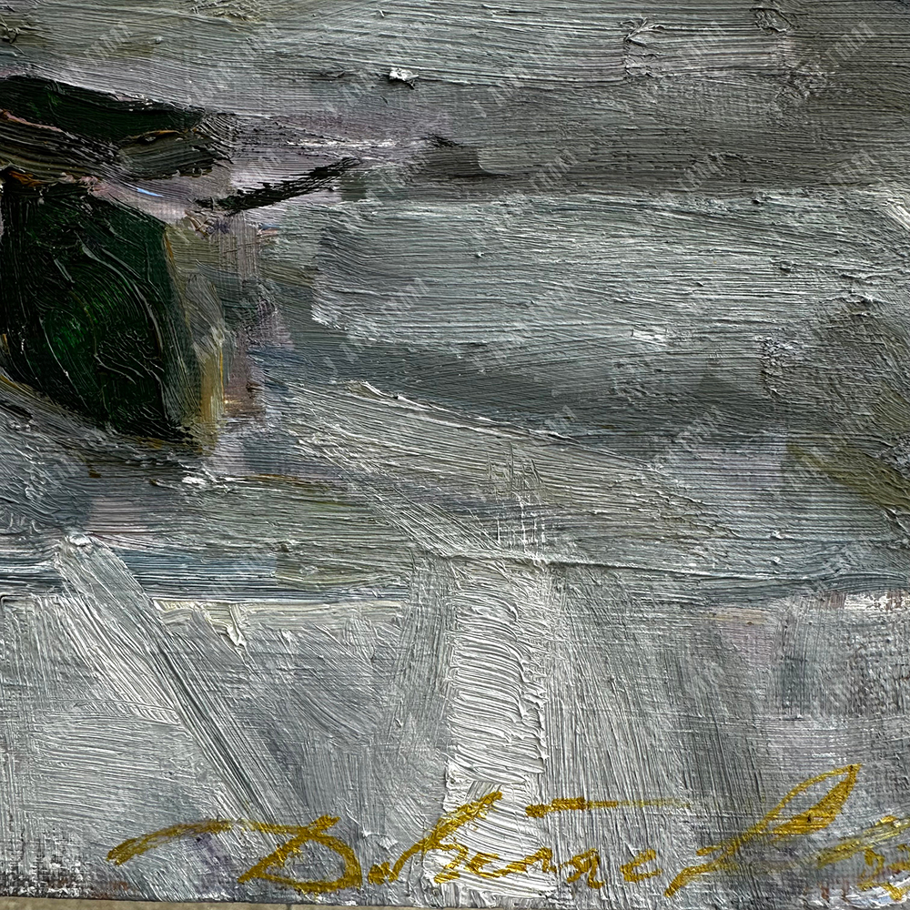 Беляев Д.Ю. Букет сирени. 2023 г. Холст, масло. Размер 100 х 80 см