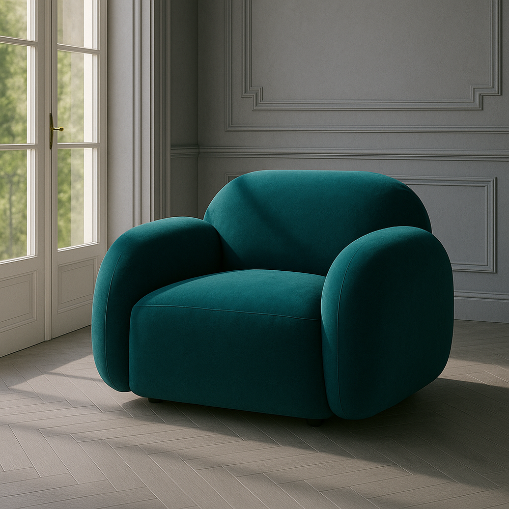 Дизайнерское кресло BLOB бархат 043