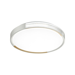 7612/DL PALE SN 184 Светильник пластик/белый/золотистый LED 48Вт 3000-6300K D400 IP43 пульт ДУ VELIO