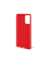Силиконовый чехол с микрофиброй для Samsung Galaxy A72 red DF