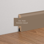 Плинтус напольный бежево-серый RAL7006 МДФ K-02 70X16X2050 мм Deartio / Ликорн