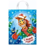 Пакет ПЭ с петлевой ручкой 28х35см (55) (Чемпион) НГ Интерпак (х25/500)