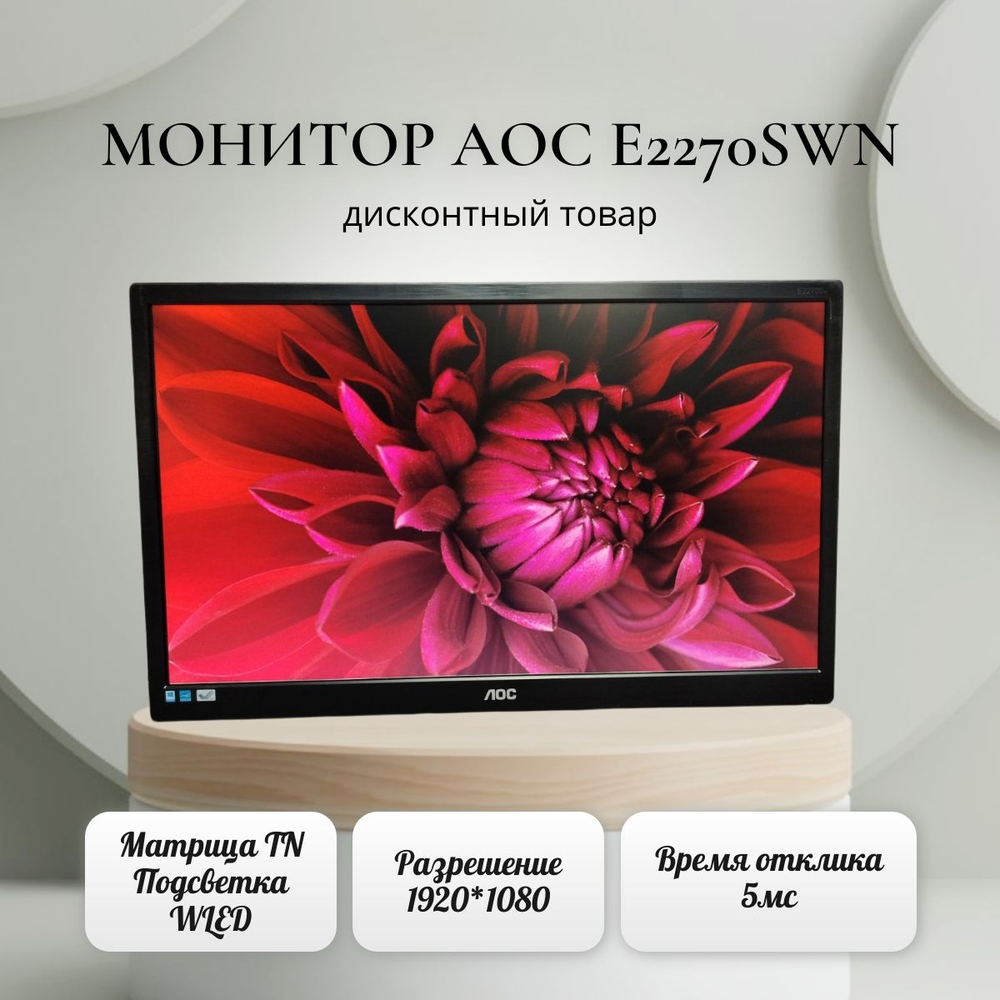 Монитор 22 дюйма, AOC E2270SWN