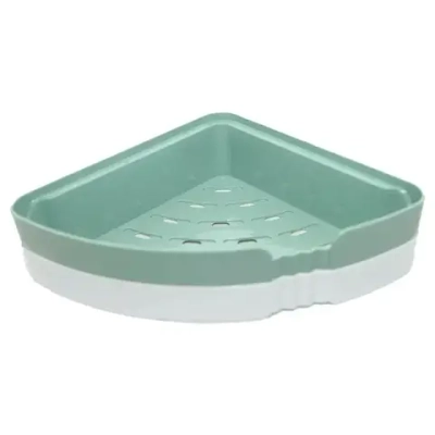 Полка многофункциональная угловая зел/бел