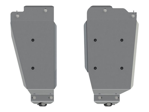 Защита топливного бака (4 мм, алюминий) для Mitsubishi Outlander 2013-2022 (V - 2.0; 2.4 CVT 4WD) Sheriff.14.3777