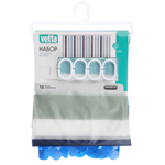 Штора для ванной 180*180см Пева + коврик противоскользящий 68*36см