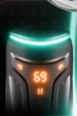 Инновационный мастурбатор Amovibe Warrior с пенетрацией и массажем бусинами