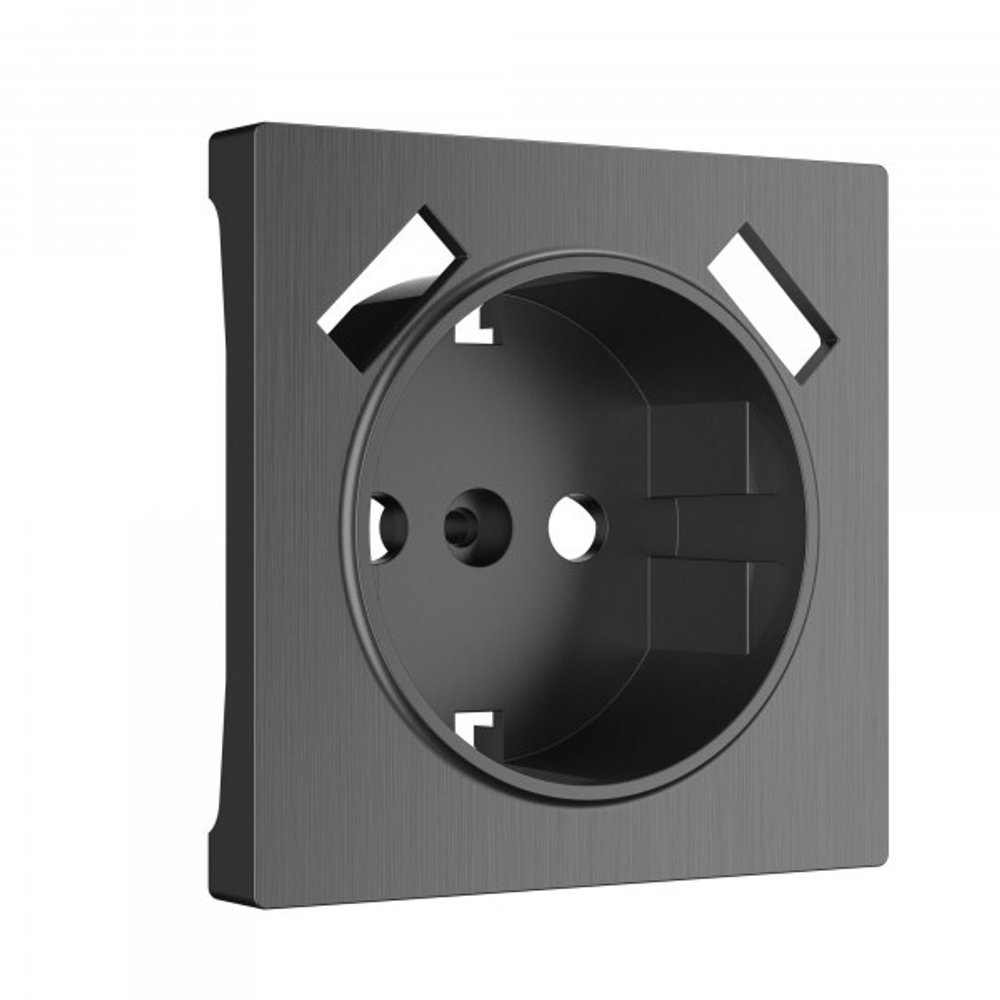 Накладка для розетки USB (графит рифленый