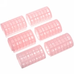 Бигуди пластмассовые с зажимом 6шт, цвет микс, d=36мм