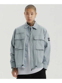 Куртка-рубашка из нейлона с карманами