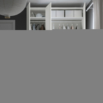 Гардероб FARDAL PAX с 3 распашными дверями и 4 полками (белый)  150*45*240