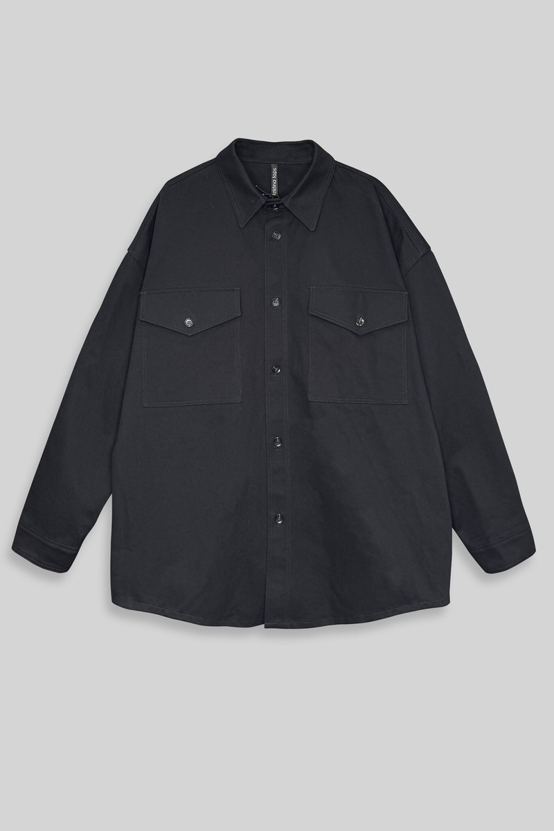 Рубашка унисекс джинсовая черная