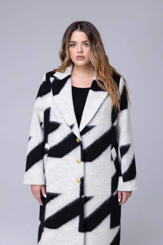 Пальто гусиные лапки, крупные