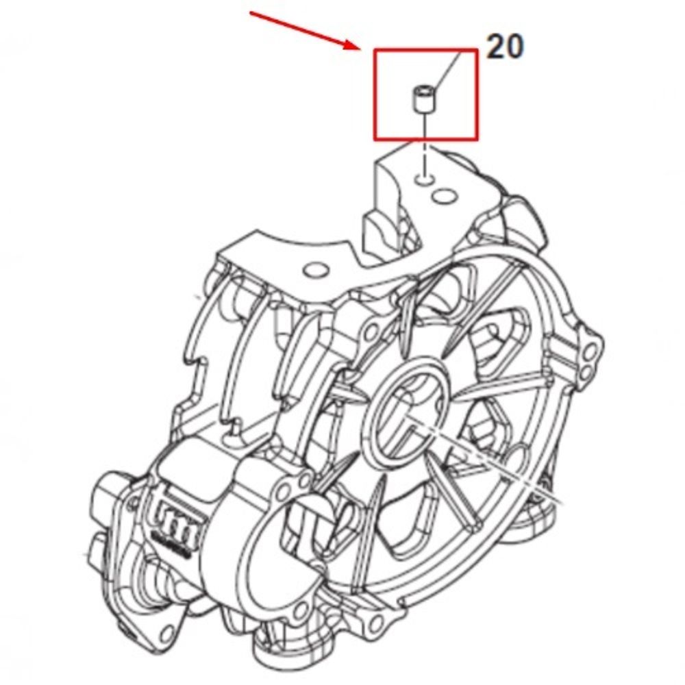 Штифт картера 6х12 TM 60cc