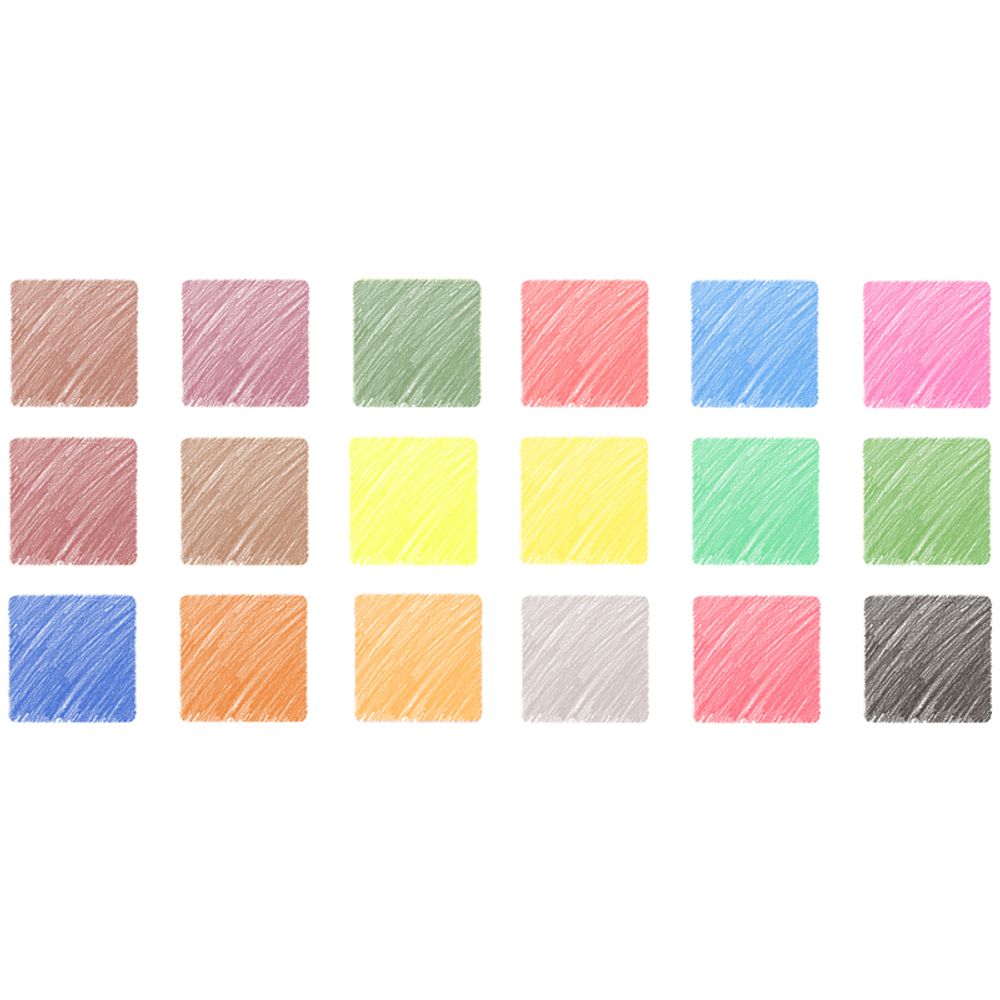 Карандаши пластиковые цветные 18цв. Спейс Подводный мир