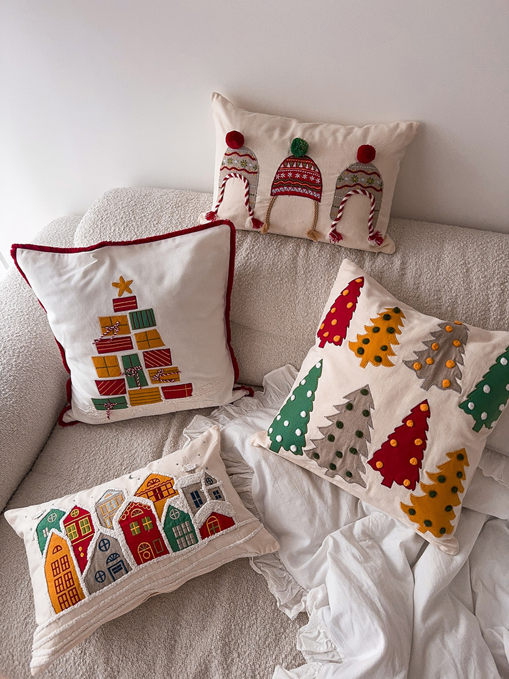 Чехол на подушку jolly forest из коллекции new year essential, 45х45 см