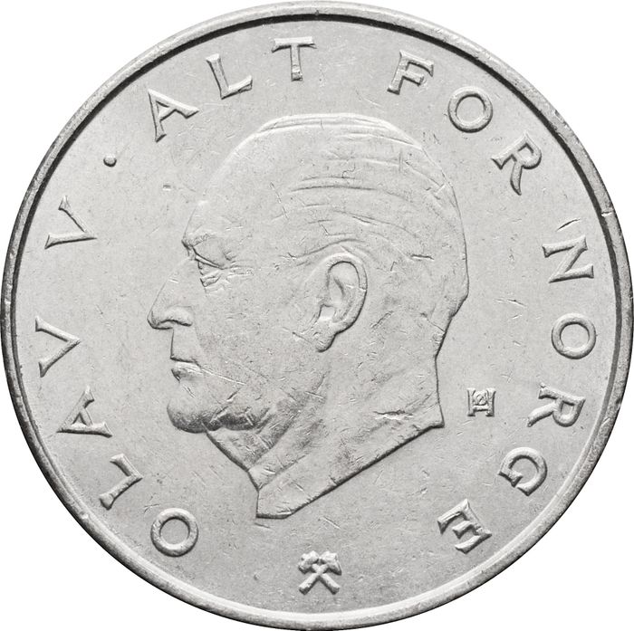 1 крона 1974-1991 Норвегия XF