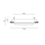 Встраиваемый светильник Hesby Lighting Orbit HSBL_0131