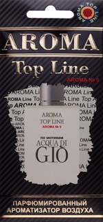 Ароматизатор для автомобиля AROMA TOP LINE №9 Acqua di Gio картон