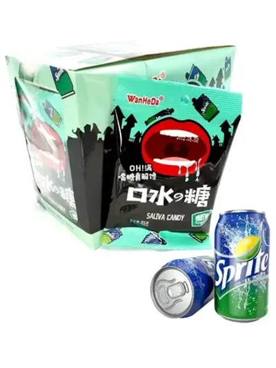 Кислая карамель со вкусом Спрайта 25 г * 20 шт