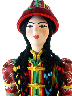 Кукла коллекционная в Бурятском женском костюме