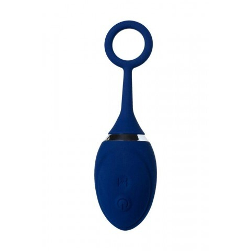 Анальная вибровтулка с пультом ДУ "O'PLAY UNICO" (силикон, синий, 12 см.)