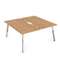 10БДВ.279 Стол системы БЕНЧ, сдвоенный, на 2 рабочих места (1400*1435*750)