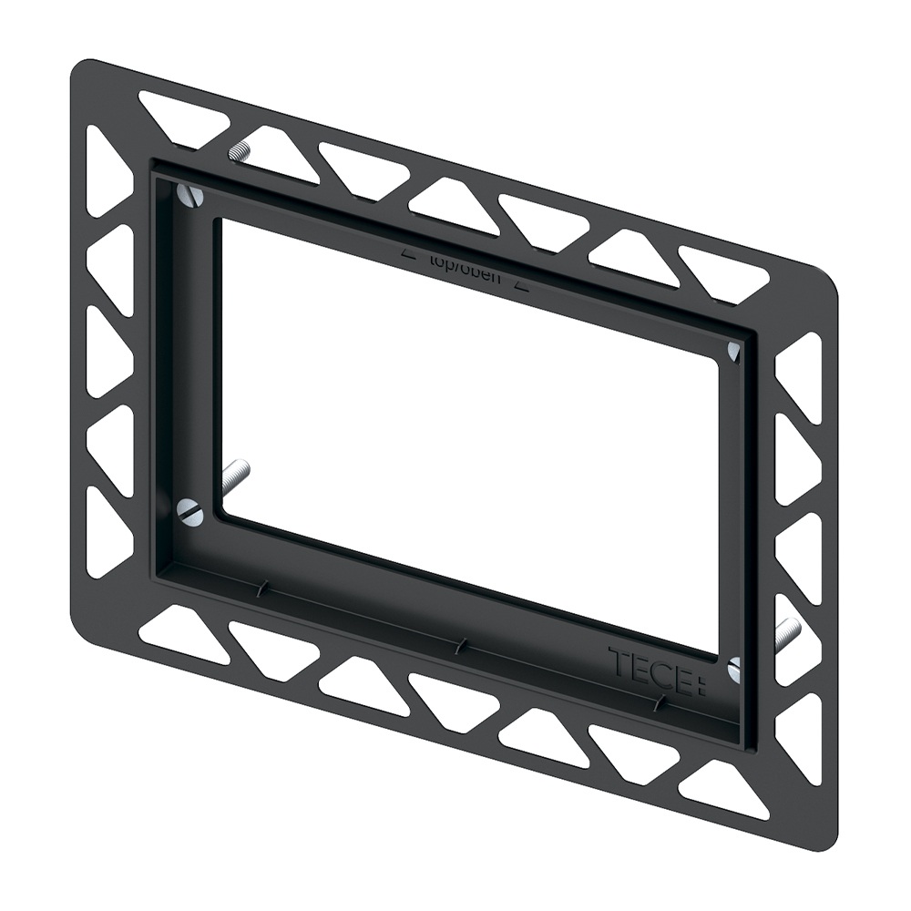 Монтажная рамка для монтажа на уровне стены (черный глянцевый)