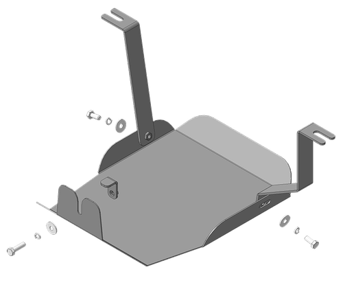 Усиленная защита Motodor зад. дифференциала. 2 мм, сталь. для Hyundai Tucson 2021-н.в.,KIA Sportage 2022-н.в. арт.70905